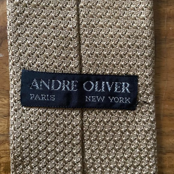 Rare Grenadine Silk Tie [Andre Oliver] - Picture 3 of 6